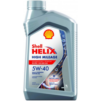 Масло моторное Shell Helix High Mileage SAE 5W-40 (1л)