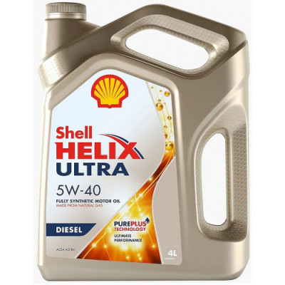 Масло моторное Shell Helix Ultra Diesel SAE 5W-40 (4л)