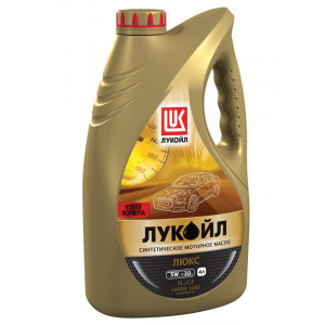 Масло моторное Лукойл люкс SAE 5W-30 SL/CF синтетическое (4л) купить в Челябинске