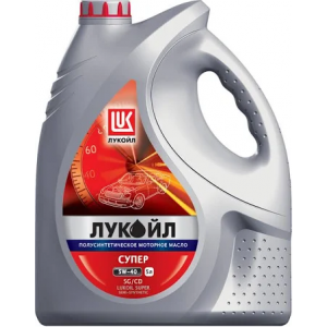 Масло моторное Лукойл супер SAE 5W-40 SG/CD полусинтетическое (5л) купить в Челябинске