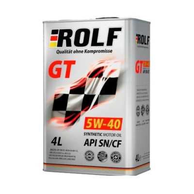 Масло моторное Rolf GT SAE 5W-40 SN/CF (4л)