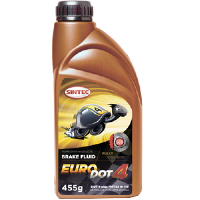 Жидкость тормозная Sintec Euro Dot-4 (455г)